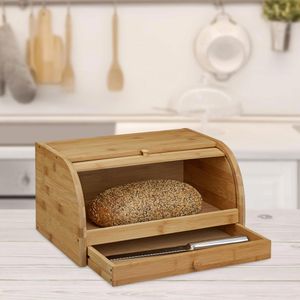 Produktbild für Brotkasten Relaxdays 10020230, Bambus