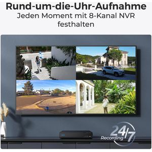 Produktbild für Überwachungskamera Reolink NVS8-8MD4, Set, außen