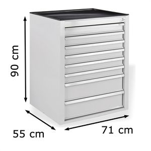 Produktbild für Schubladenschrank ADB 24861 Maxi, aus Metall