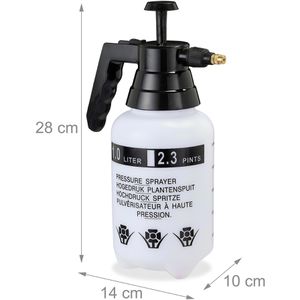Produktbild für Drucksprüher Relaxdays schwarz, 1 Liter
