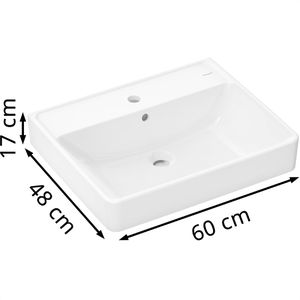 Produktbild für Waschbecken hansgrohe Xanuia Q, aus Keramik, weiß