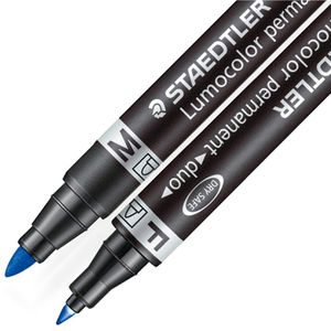 Produktbild für Permanentmarker Staedtler Lumocolor Duo 348-3