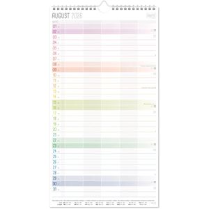 Produktbild für Familienplaner Häfft 11201-9, Rainbow, Jahr 2026 / 2027