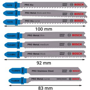 Produktbild für Stichsägeblätter Bosch PRO Metal and Alu Set