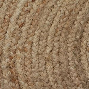 Produktbild für Teppich vidaXL Jute, rund, geflochten, Ø 150cm