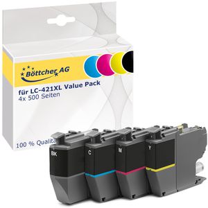 Tinte Böttcher-AG für Brother LC-421XL Value Pack