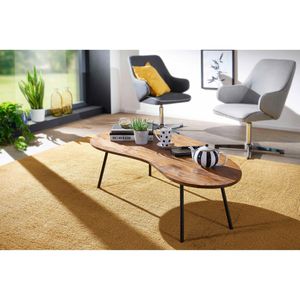 Produktbild für Couchtisch Wohnling WL5.617, aus Massivholz, sheesham
