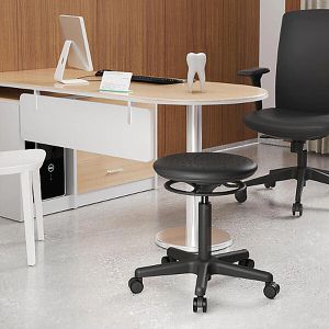 Produktbild für Drehhocker Teqler Laborrollhocker Catania, T170735