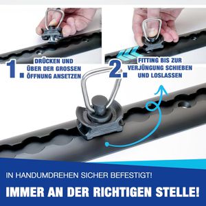 Produktbild für Zurrösen NTG LS.8602 Black für Airlineschiene