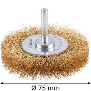 Produktbild für Drahtbürste Bosch 2608622054, Scheibenbürste Ø 75mm