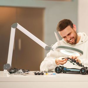 Produktbild für Lupenleuchte Lumeno 8515 LED, mit Tischklemme