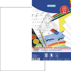 Zeichenblock Stylex Zeichenkarton, A4