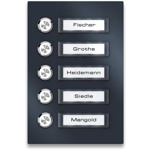 Türklingel Metzler anthrazit, kabelgebunden, 5fach