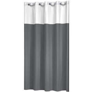 Produktbild für Duschvorhang Sealskin Double, 180 x 200 cm, weiß-grau