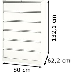 Produktbild für Karteischrank Bisley DF6-625, für DIN A5