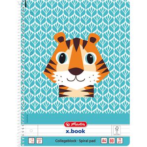 Produktbild für Collegeblock Herlitz Cute Animals - Tiger, 400161798, A4