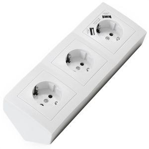 Tischsteckdose McPower Flair, mit 0,15 m Kabel