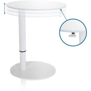Produktbild für Beistelltisch hJh-OFFICE Stand III 830055, weiß, Holz / Metall