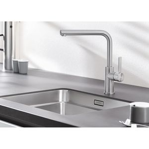 Produktbild für Küchenarmatur BLANCO LANORA, Edelstahl