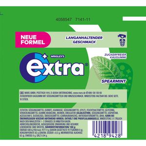 Produktbild für Kaugummis Extra Spearmint