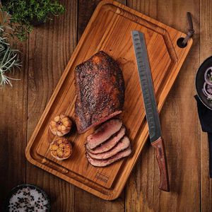Produktbild für Schinkenmesser Tramontina Churrasco Black, Kullenschliff