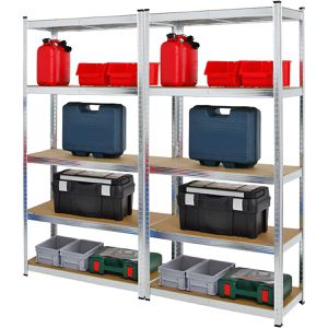 Schwerlastregal PROREGAL Ragnar, 5 Holzböden