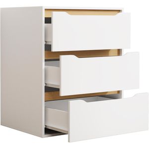 Produktbild für Kommode VCM Malira L 921094 , weiß / honig eiche