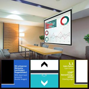 Produktbild für Beamer-Leinwand ESMART Economy EXR Rollo
