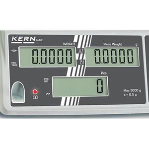 Produktbild für Digitalwaage Kern CXB 3K1NM, mit Zählfunktion, Teilung 1 g