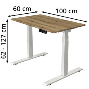 Produktbild für Schreibtisch Kerkmann Move 1 stable, asteiche / weiß