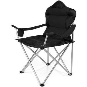 Campingstuhl Tresko CPS-005, schwarz, bis 150 kg