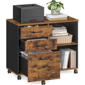 Bürowagen Vasagle OFC041B01, braun vintage