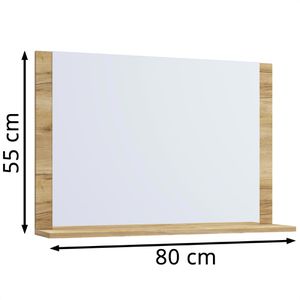 Produktbild für Wandspiegel VCM Lendas 915172, rechteckig