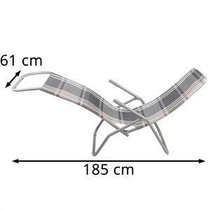 Produktbild für Sonnenliege DEMA Viginia 94066, aus Stahl / Kunststoff