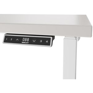 Produktbild für Schreibtisch Bisley E-WonderTech, lichtgrau / weiß