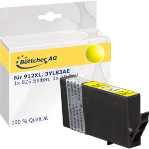 Produktbild für Tinte Böttcher-AG Premium für HP 912XL, 3YL83AE, gelb