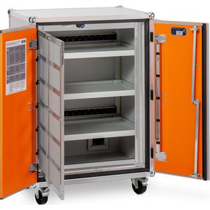 Produktbild für Akku-Ladeschrank CEMO Premium Plus 8/10, mit 18 Steckdosen