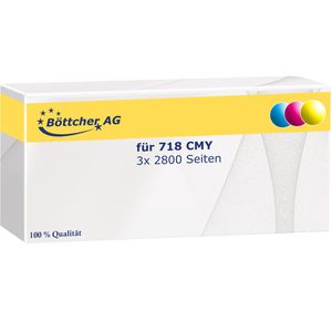 Produktbild für Toner Böttcher-AG für Canon 718 CMY Multipack