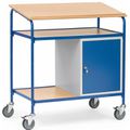 Stehpult Fetra 5838 mit Rollen, blau / buche / grau