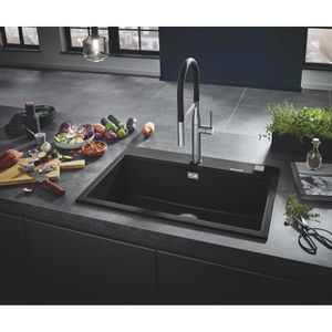 Produktbild für Spülbecken GROHE K700 Kompositspüle, Einzelbecken, schwarz
