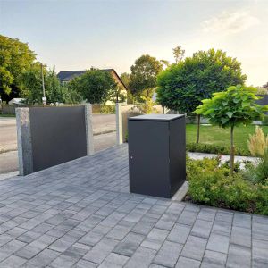 Produktbild für Mülltonnenbox Metzler MTB25C-AN-1X, Metall