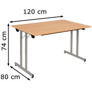 Produktbild für Klapptisch Sodematub TPMU128HA, aus Holz