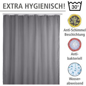 Produktbild für Duschvorhang Wenko Anti-Schimmel Uni, 180 x 200 cm