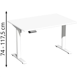 Produktbild für Schreibtisch Geramöbel Elevate Home, weiß / weiß