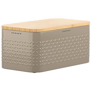 Produktbild für Brotkasten LARS-NYSØM Glaede Taupe brown, Stahl / Bambus