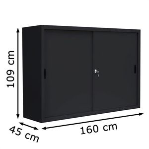 Produktbild für Schiebetürenschrank Lüllmann 550159, Metall