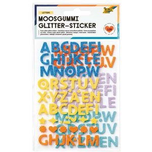 Moosgummi Folia 23776 Glitter-Buchstaben, 1.5 cm