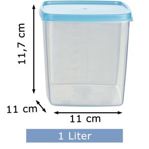 Produktbild für Frischhaltedose Kigima MiraHome blau, aus Kunststoff