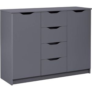 Sideboard Inter-Link 19087024, aus Holz, graphit