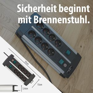 Produktbild für Steckdosenleiste Brennenstuhl Premium-Alu-Line, 3m